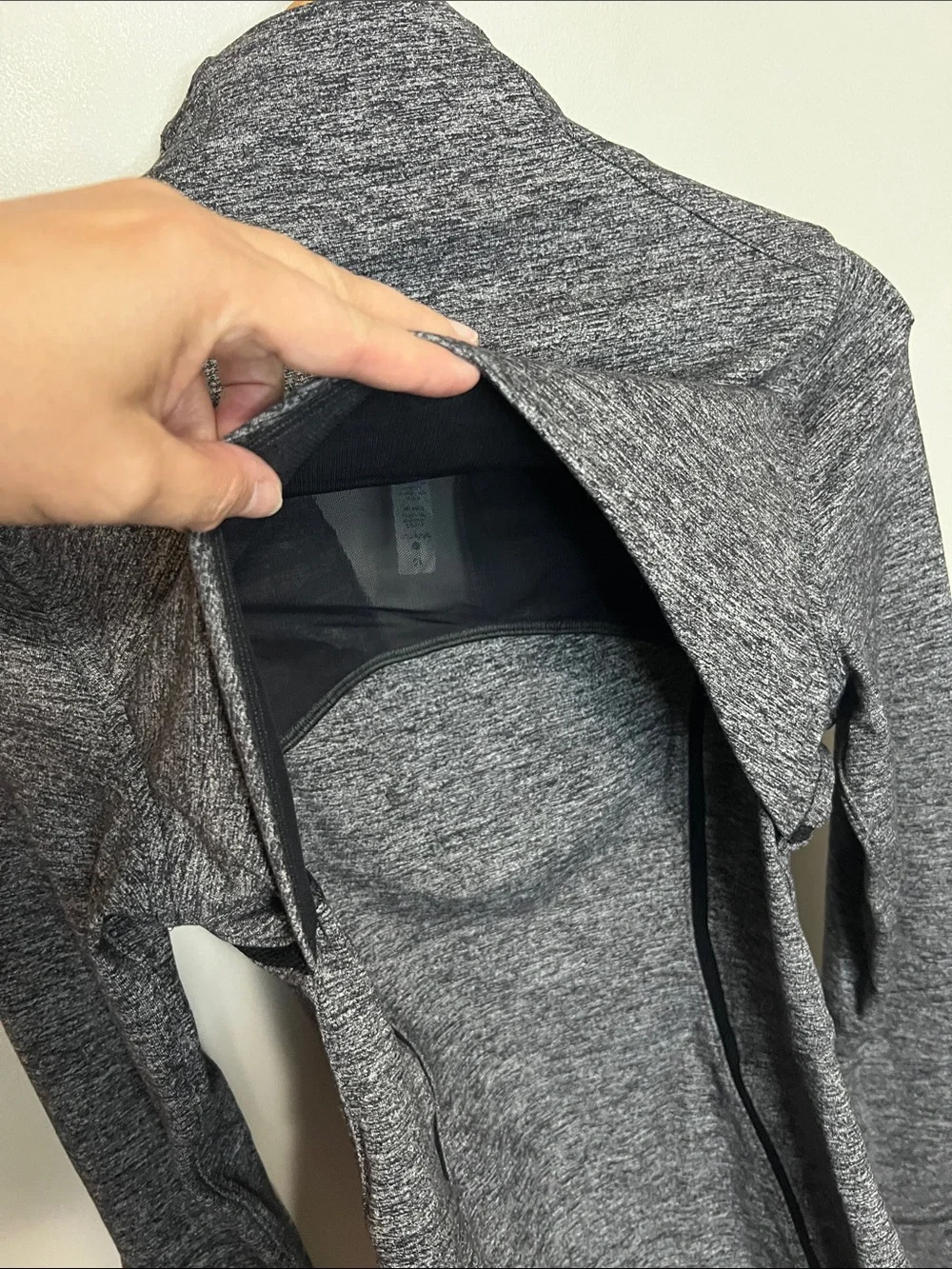 Lululemon Define Jacket Wing Mesh Heathered Black, Women’s Size 10